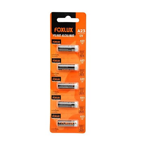 Pilha Alcalina 12V  A23 Blister C/5 - FOXLUX