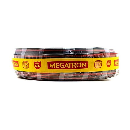 Cabo Som Preto/Vermelho 2x0,612mm 14Awg 100m - MEGATRON