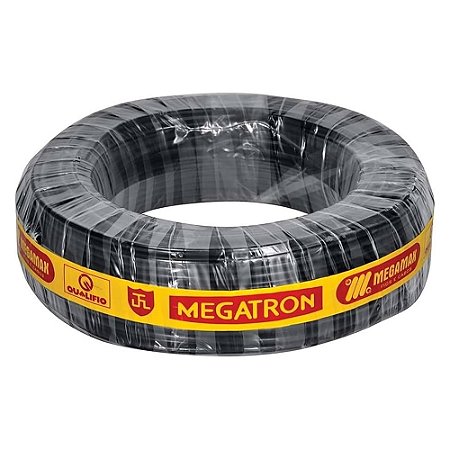 Cabo PP Flexível Preto 3X2,5mm 500V (100M) - MEGATRON