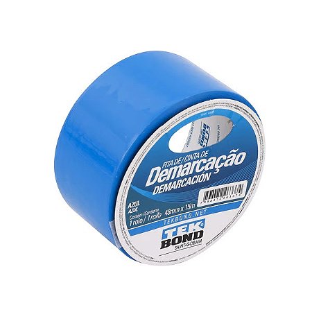 Fita Demarcação Azul 48mmx15m - TEKBOND
