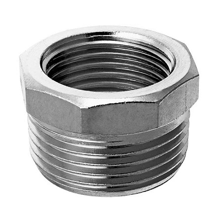 Bucha Redução Cromada 3/4" X 1/2" - GARDEN