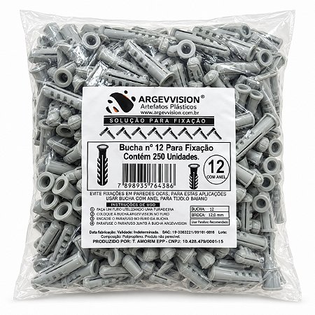 Bucha Comum Com Anel 12 Pct C/ 250 - FIXAR