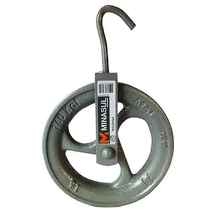 Roldana Poço N°16 C/ Gancho (Até 160Kg) - MINASUL