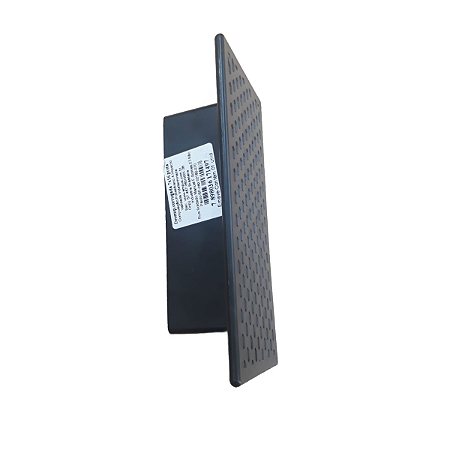 Desempenadeira Plástica Corrugada Preta 7X16cm - EMAVE