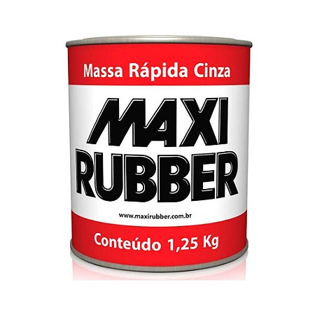 Massa Rápida Cinza 1,25Kg - MAXI RUBBER