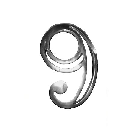 Número Alumínio Vazado Nº 9 - SPLENDORE