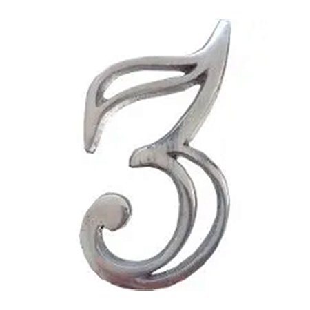 Número Alumínio Vazado Nº 3 - SPLENDORE