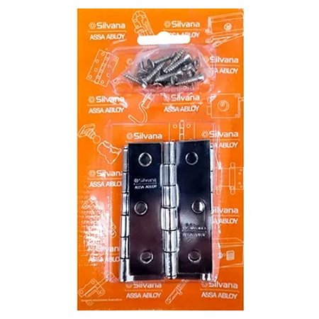 Dobradiça Zincada 850 X 3" Pct C/ 3 - SILVANA
