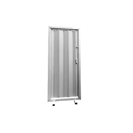 Porta Sanfonada Cinza PVC 210x84cm - PLASFLEX