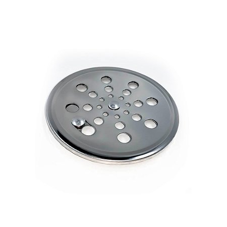 Grelha Redonda Rotativa C/ Caixilho Inox 15cm - SS METAIS