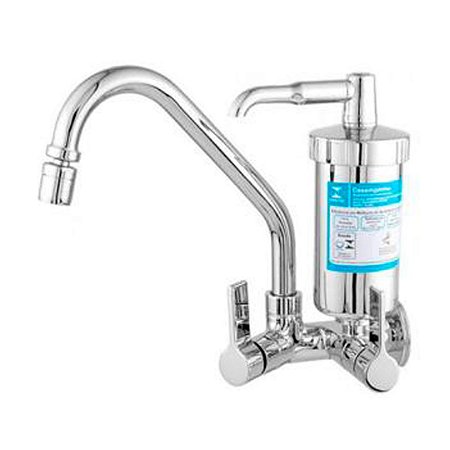 Torneira Bica Parede Allegra Filtro 5/16 1/4V TB 3/4 C-70 - DAMA METAIS