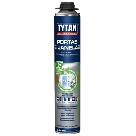 Espuma Expansiva Portas e Janelas P/ Pistola 770g / 750ml - TYTAN