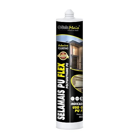 Pu 40+ Flex Preto 400g - SELAMAIS
