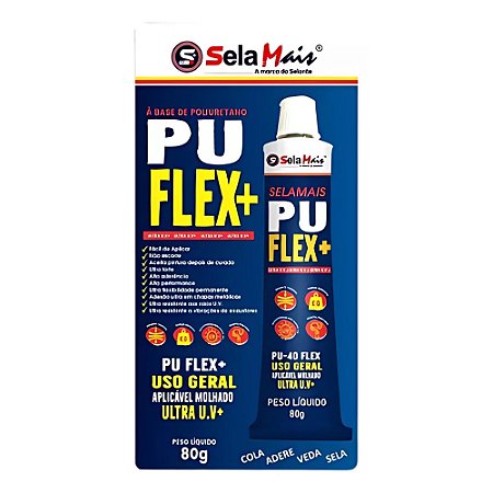 Selante Bisnaga Pu 40+ Flex Branco 80g - SELAMAIS