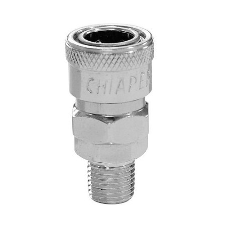 Engate Rápido 3/8" C/ Rosca 1/4" Npt Macho - CHIAPERINI