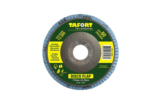 Disco Flap Zircônia 115mm Gr60 - TAFORT*