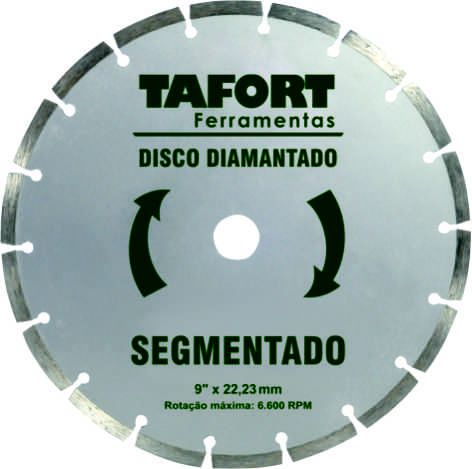 Disco Diamantado Segmentado 9 Pol (230mm x 22,23mm) - TAFORT