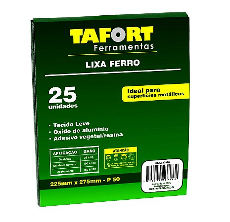 Lixa Ferro Gr 050 (25Pcs) - TAFORT