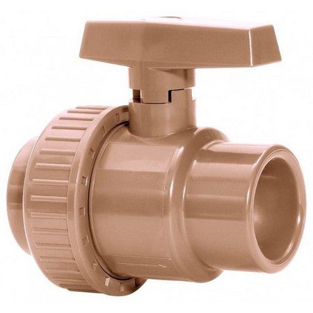 Registro Esfera Pvc Soldável 50mm C/ União Pct C/ 2 - PLASTUBOS
