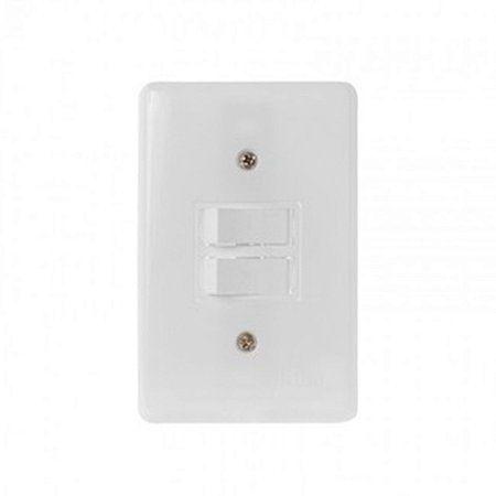 Conjunto Interruptor 2 Teclas Simples C/ Placa 4X2 Stylus - ILUMI
