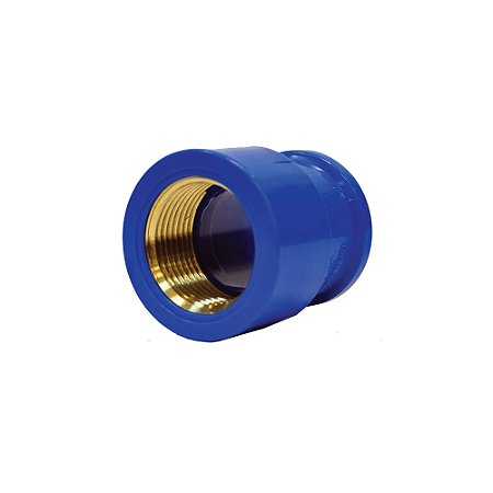 Luva Azul Com Bucha Latão 20mm X 1/2" Pct C/ 20 - MULTILIT