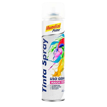 Tinta Spray Uso Geral Verniz 400ml - MUNDIAL PRIME