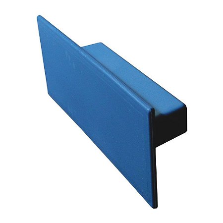 Desempenadeira Plástica Lisa 7X16cm Azul - EMAVE