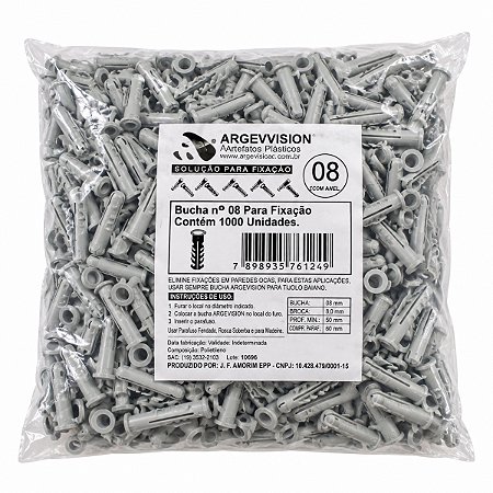 Bucha Comum Com Anel 8 Pct C/ 1000 - FIXAR