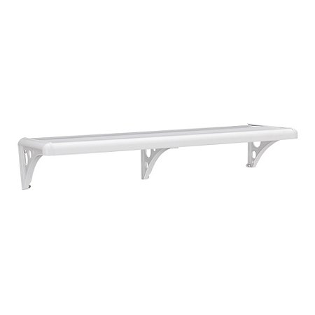Prateleira Plástica Multiuso com Suporte Branco 80x20cm - ASTRA