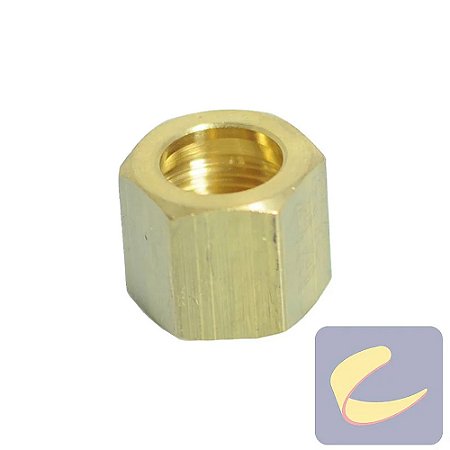 Porca Giratória Latão Mangueira Pressão LJ - CHIAPERINI