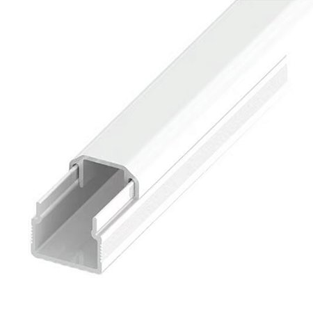 Canaleta PVC Branca S/ Divisória 10X10X2000mm C/ Fita Cx C/ 25 - ILUMI