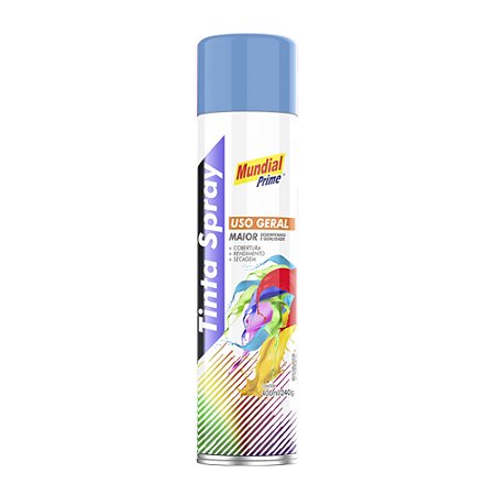 Tinta Spray Uso Geral Azul Confiança 400ml - MUNDIAL PRIME