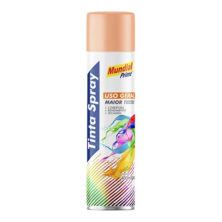 Tinta Spray Uso Geral Pessego 400ml - MUNDIAL PRIME