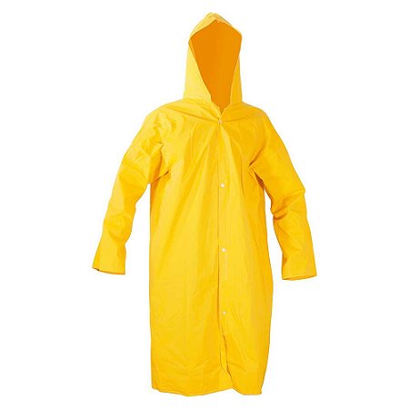 Capa de Chuva PVC Amarela C/Forro G (CA 39066) - SOLDA CAPA