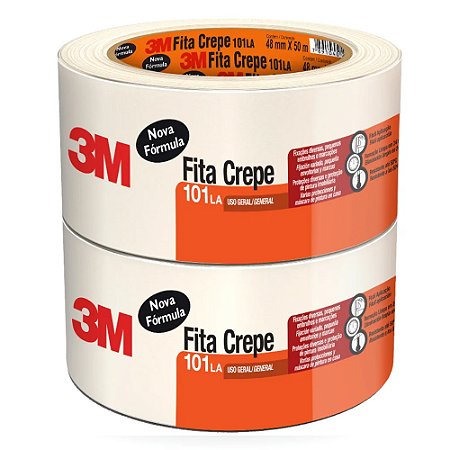Fita Crepe Uso Geral 48mmX50m Pct C/ 2 - 3M