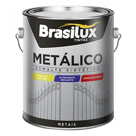 Esmalte Metálico Brilhante Ouro Antigo 3,6L - BRASILUX