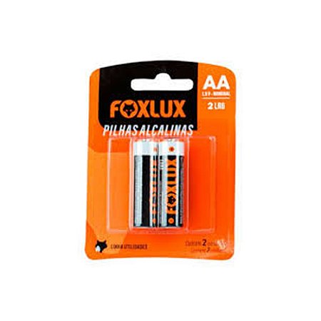Pilha Alcalina Pequena AA  Blister C/2 - FOXLUX