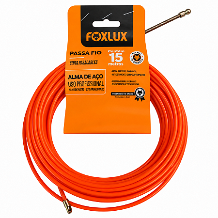Passa Fio Com Alma De Aço 15 Metros - FOXLUX