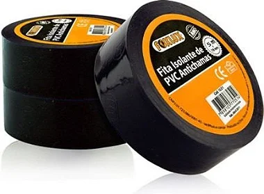 Fita Isolante Preta 5M Pct C/ 10 - FOXLUX