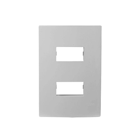 Placa 4X2 2 Módulos Separados Horizontal c/ Suporte I9 - ILUMI