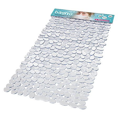 Tapete de Banho Plástico Transparente 70X36cm (PR2603-2) - ATLAS