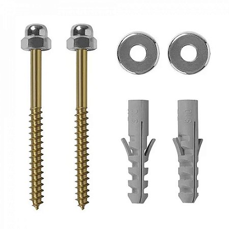 Kit Parafuso Para Vaso Sanitário S 8 Pct C/ 100 - LUFIX