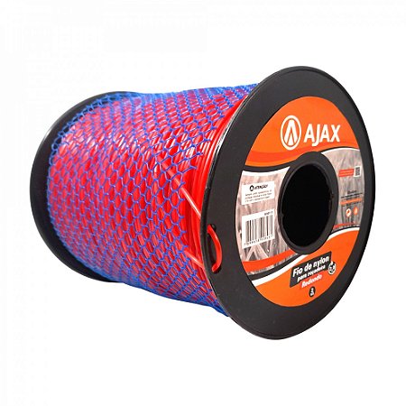 Fio de Nylon para Roçadeira 2mm X 553m Redondo - AJAX
