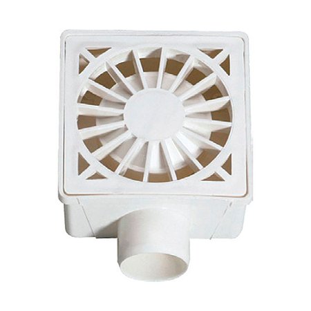 Ralo Seco Quadrado Branco - LUCONI