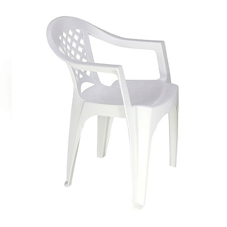 Cadeira Plástica Monobloco Iguape Branca - TRAMONTINA