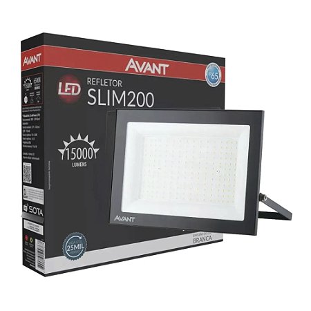Refletor Led Slim 200W 6500K BIV 15000 - AVANT