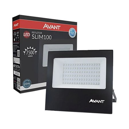 Refletor Led Slim 100W 6500K BIV 7500 - AVANT
