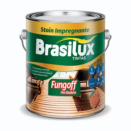 Verniz Stain Impregnante Transparente 0,9L - BRASILUX