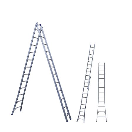 Escada Extensiva Alumínio  2X12 - MOR