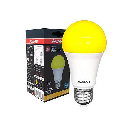 Lâmpada Led Pera Anti-Inseto 12W 3200K BIV - AVANT
